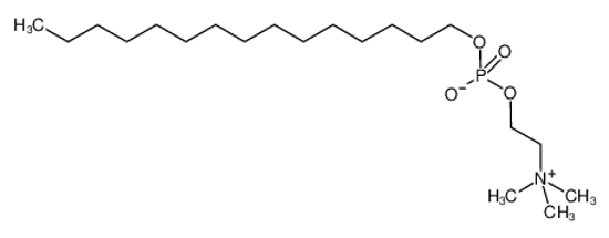 Picture of 2-[hydroxy(pentadecoxy)phosphoryl]oxyethyl-trimethylazanium