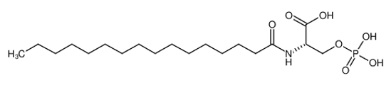 Picture of (2S)-2-(hexadecanoylamino)-3-phosphonooxypropanoic acid