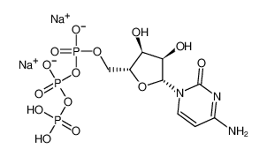 Picture of sodium,[[[(2R,3S,4R)-5-(4-amino-2-oxopyrimidin-1-yl)-3,4-dihydroxyoxolan-2-yl]methoxy-hydroxyphosphoryl]oxy-hydroxyphosphoryl] hydrogen phosphate