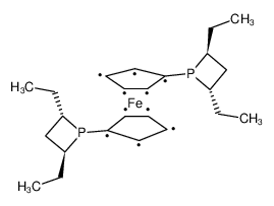 Picture of (-)-1,1'-BIS((2S,4S)-2,4-DIETHYLPHOSPHOTANO)FERROCENE