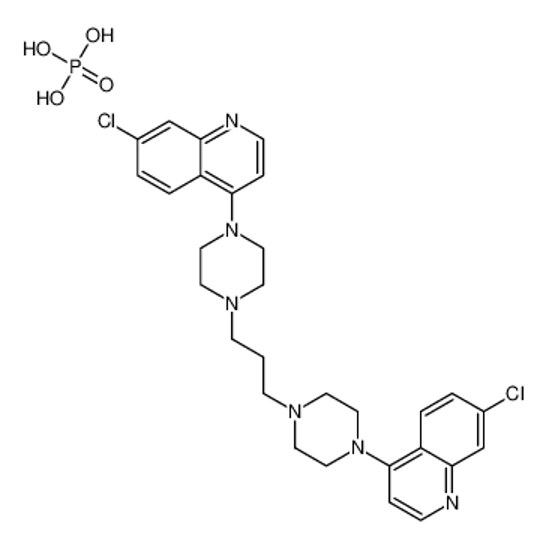 Imagem de 4,4'-(1,3-Propanediyldi-4,1-piperazinediyl)bis(7-chloroquinoline) phosphate