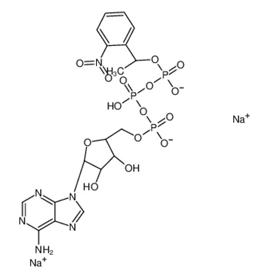 Picture of disodium,[[(2R,3S,4R,5R)-5-(6-aminopurin-9-yl)-3,4-dihydroxyoxolan-2-yl]methoxy-hydroxyphosphoryl] [1-(2-nitrophenyl)ethoxy-oxidophosphoryl] phosphate