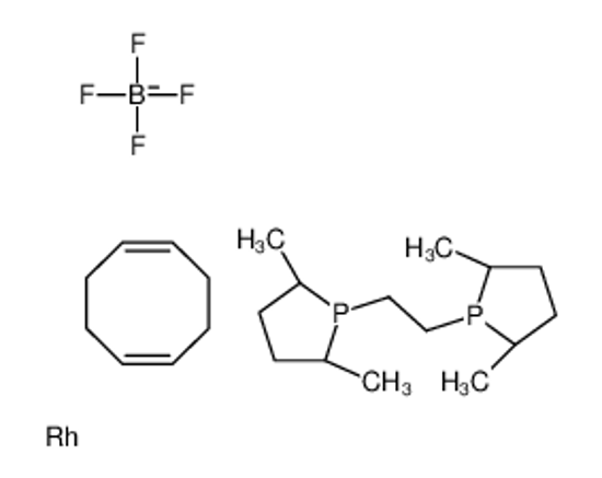 Picture of (1Z,5Z)-cycloocta-1,5-diene,(2S,5S)-1-[2-[(2S,5S)-2,5-dimethylphospholan-1-yl]ethyl]-2,5-dimethylphospholane,rhodium,tetrafluoroborate
