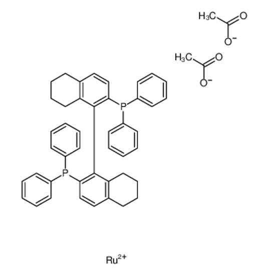 Picture of Ruthenium(2+) acetate - 5,5',6,6',7,7',8,8'-octahydro-1,1'-binaph thalene-2,2'-diylbis(diphenylphosphine) (1:2:1)