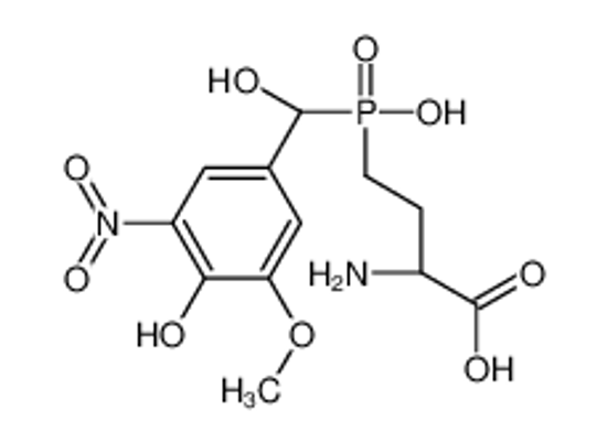 Picture of (2S)-2-Amino-4-{hydroxy[hydroxy(4-hydroxy-3-methoxy-5-nitrophenyl )methyl]phosphoryl}butanoic acid