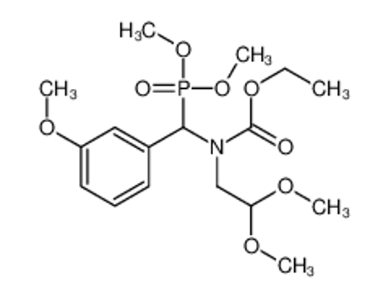 Picture of ethyl N-(2,2-dimethoxyethyl)-N-[dimethoxyphosphoryl-(3-methoxyphenyl)methyl]carbamate