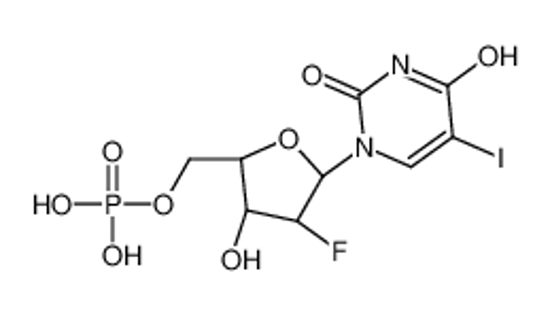 Изображение [(2R,3S,5R)-4-fluoro-3-hydroxy-5-(5-iodo-2,4-dioxopyrimidin-1-yl)oxolan-2-yl]methyl dihydrogen phosphate