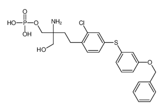 Picture of [2-amino-4-[2-chloro-4-(3-phenylmethoxyphenyl)sulfanylphenyl]-2-(hydroxymethyl)butyl] dihydrogen phosphate