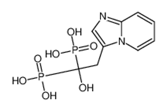 Picture of (1-hydroxy-2-imidazo[1,2-a]pyridin-3-yl-1-phosphonoethyl)phosphonic acid