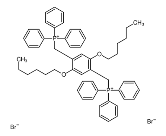 Picture of [2,5-dihexoxy-4-(triphenylphosphaniumylmethyl)phenyl]methyl-triphenylphosphanium,dibromide
