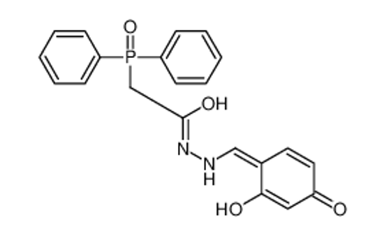 Picture of 2-diphenylphosphoryl-N'-[(E)-(2-hydroxy-4-oxocyclohexa-2,5-dien-1-ylidene)methyl]acetohydrazide