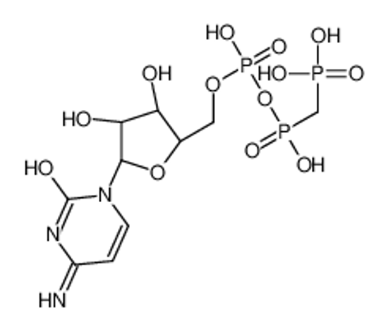 Picture of 4-Amino-1-[5-O-(hydroxy{[hydroxy(phosphonomethyl)phosphoryl]oxy}p hosphoryl)-β-D-arabinofuranosyl]-2(1H)-pyrimidinone