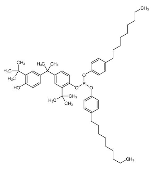 Изображение [2-tert-butyl-4-[2-(3-tert-butyl-4-hydroxyphenyl)propan-2-yl]phenyl] bis(4-nonylphenyl) phosphite