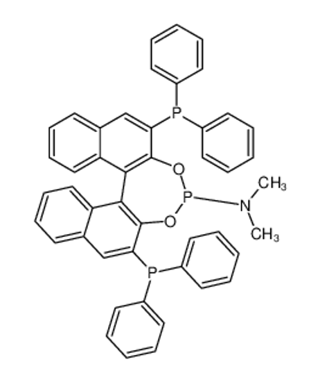 Изображение (11bR)-2,6-Bis(diphenylphosphino)-N,N-dimethyldinaphtho[2,1-d:1 inverted exclamation marka,2 inverted exclamation marka-f]-1,3,2-dioxaphosphepin-4-amine