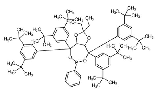 Picture of (3aR,8aR)-4,4,8,8-tetrakis(3,5-ditert-butylphenyl)-2,2-diethyl-6-phenyl-3a,8a-dihydro-[1,3]dioxolo[4,5-e][1,3,2]dioxaphosphepine