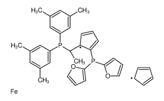 Picture of [5-[(1R)-1-bis(3,5-dimethylphenyl)phosphanylethyl]cyclopenta-1,3-dien-1-yl]-bis(furan-2-yl)phosphane,cyclopenta-1,3-diene,iron(2+)