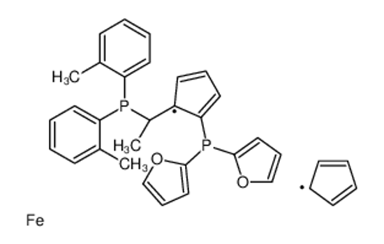 Picture of [(1S)-1-[2-[bis(furan-2-yl)phosphanyl]cyclopenta-2,4-dien-1-yl]ethyl]-bis(2-methylphenyl)phosphane,cyclopenta-1,3-diene,iron(2+)
