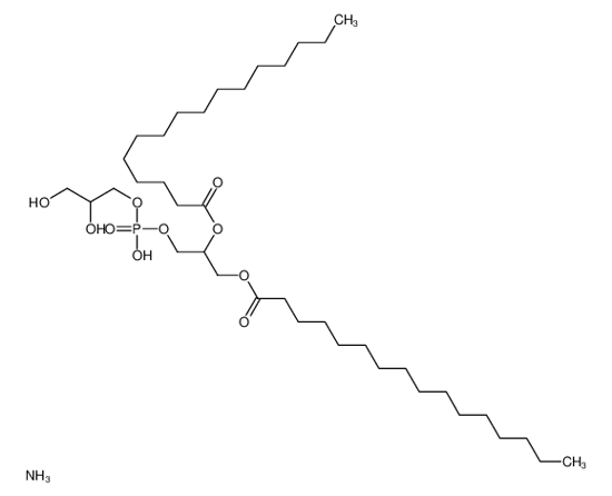 Picture of azane,[3-[2,3-dihydroxypropoxy(hydroxy)phosphoryl]oxy-2-hexadecanoyloxypropyl] hexadecanoate