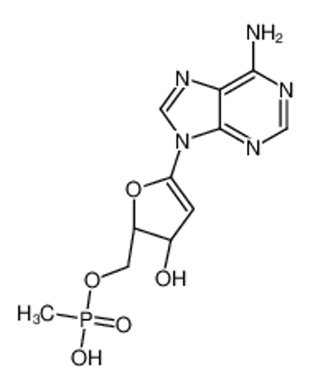 Picture of [(2R,3S)-5-(6-aminopurin-9-yl)-3-hydroxy-2,3-dihydrofuran-2-yl]methoxy-methylphosphinic acid