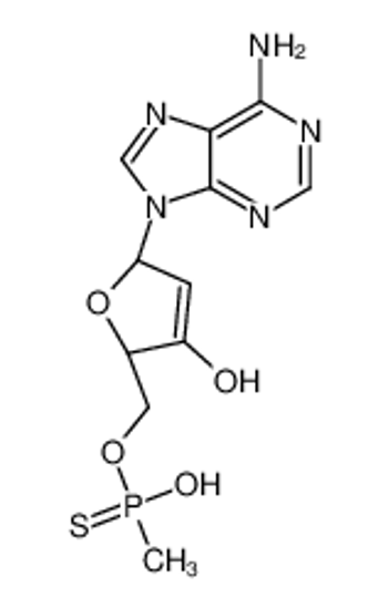 Picture of (2R,5R)-5-(6-aminopurin-9-yl)-2-[[hydroxy(methyl)phosphinothioyl]oxymethyl]-2,5-dihydrofuran-3-ol