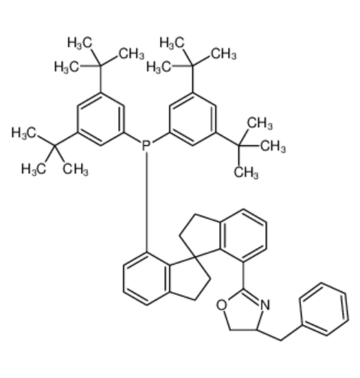 Picture of [(3S)-4'-[(4S)-4-benzyl-4,5-dihydro-1,3-oxazol-2-yl]-3,3'-spirobi[1,2-dihydroindene]-4-yl]-bis(3,5-ditert-butylphenyl)phosphane