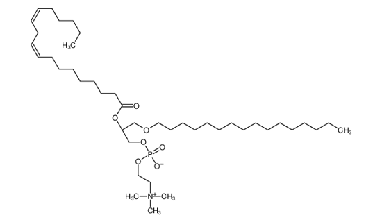 Imagem de (2R)-3-(Hexadecyloxy)-2-[(9Z,12Z)-9,12-octadecadienoyloxy]propyl 2-(trimethylammonio)ethyl phosphate