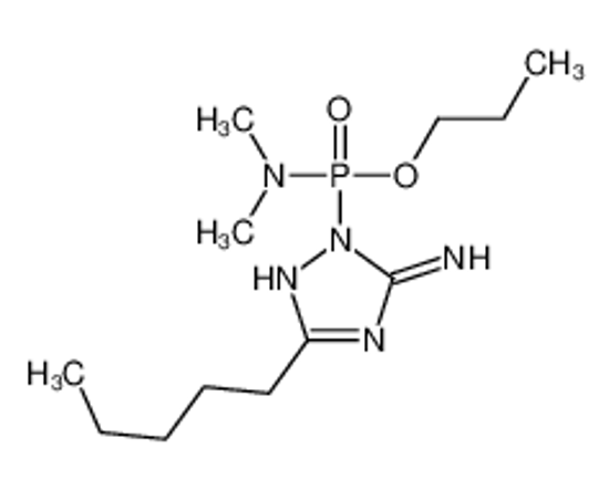 Picture of 2-[dimethylamino(propoxy)phosphoryl]-5-pentyl-1,2,4-triazol-3-amine
