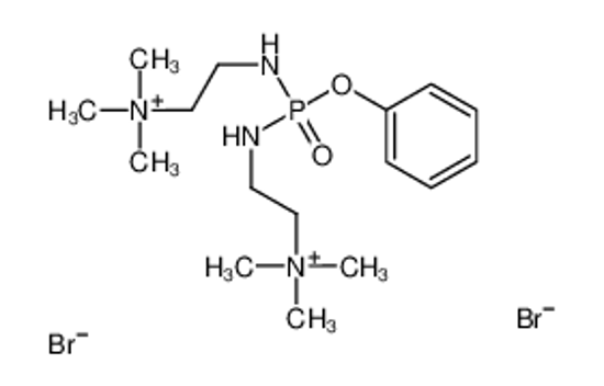 Picture of trimethyl-[2-[[phenoxy-[2-(trimethylazaniumyl)ethylamino]phosphoryl]amino]ethyl]azanium,dibromide