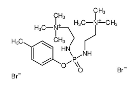 Imagem de trimethyl-[2-[[(4-methylphenoxy)-[2-(trimethylazaniumyl)ethylamino]phosphoryl]amino]ethyl]azanium,dibromide