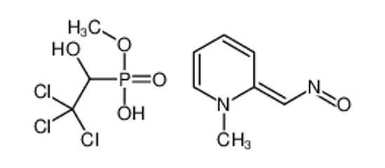 Picture of methoxy-(2,2,2-trichloro-1-hydroxyethyl)phosphinate,[(Z)-(1-methylpyridin-2-ylidene)methyl]-oxoazanium