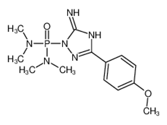Picture of 2-[bis(dimethylamino)phosphoryl]-5-(4-methoxyphenyl)-1,2,4-triazol-3-amine