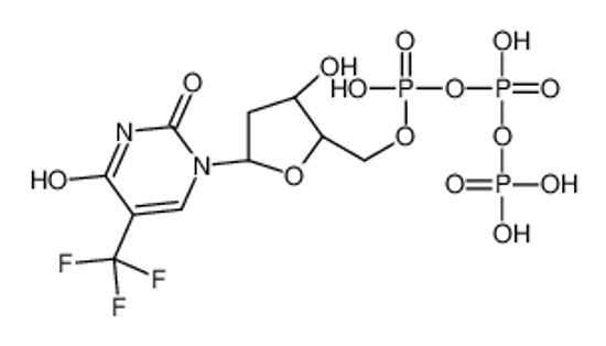 Picture of [[(2R,3S,5R)-5-[2,4-dioxo-5-(trifluoromethyl)pyrimidin-1-yl]-3-hydroxyoxolan-2-yl]methoxy-hydroxyphosphoryl] phosphono hydrogen phosphate