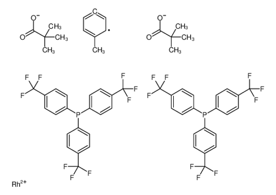 Picture of 2,2-dimethylpropanoic acid,methylbenzene,rhodium,tris[4-(trifluoromethyl)phenyl]phosphane