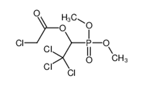 Picture of 2,2,2-Trichloro-1-(dimethoxyphosphoryl)ethyl chloroacetate