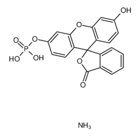 Picture of 6'-Hydroxy-3-oxo-3H-spiro[2-benzofuran-1,9'-xanthen]-3'-yl dihydr ogen phosphate ammoniate (1:1)