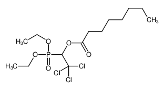 Picture of (2,2,2-trichloro-1-diethoxyphosphorylethyl) octanoate