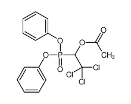 Picture of (2,2,2-trichloro-1-diphenoxyphosphorylethyl) acetate