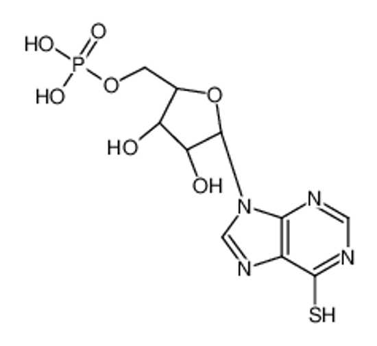 Picture of 9-(5-O-Phosphono-β-D-ribofuranosyl)-3,9-dihydro-6H-purine-6-thion e