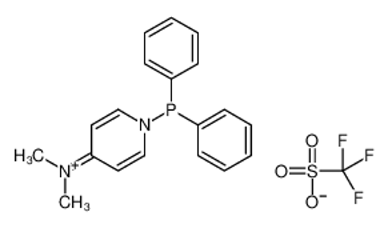 Изображение 1-(Diphenylphosphino)-N,N-dimethyl-4(1H)-pyridiniminium trifluoro methanesulfonate