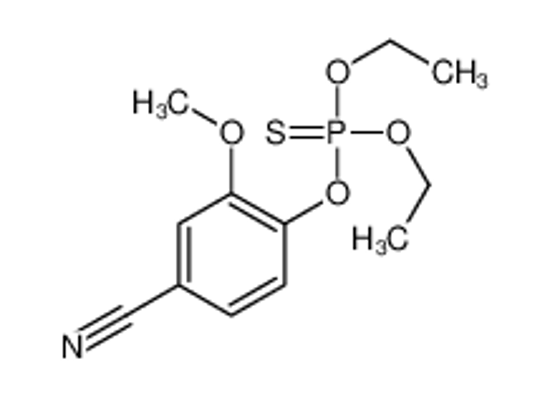 Picture of 4-diethoxyphosphinothioyloxy-3-methoxybenzonitrile