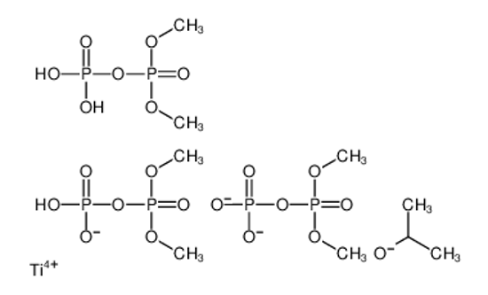 Picture of dimethoxyphosphoryl phosphate,hydron,propan-2-olate,titanium(4+)