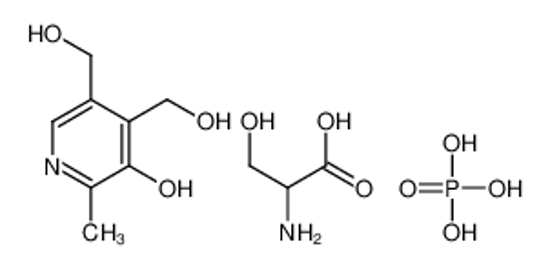 Picture of 2-amino-3-phosphonooxypropanoic acid,4,5-bis(hydroxymethyl)-2-methylpyridin-3-ol