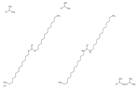 Picture of ditridecyl phosphite,hydron,propan-2-olate,titanium(4+)