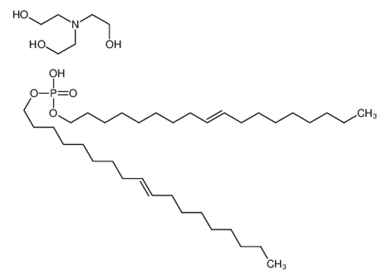 Изображение 2-[bis(2-hydroxyethyl)amino]ethanol,bis[(E)-octadec-9-enyl] hydrogen phosphate