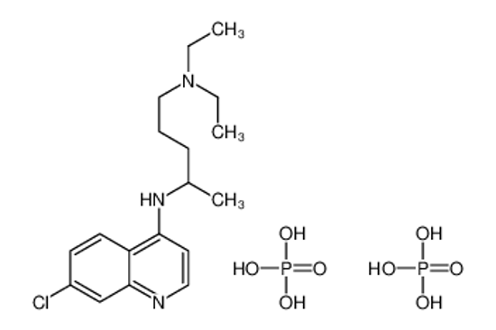 Picture of N<sup>4</sup>-(7-Chloro-4-quinolinyl)-N<sup>1</sup>,N<sup>1</sup>-diethyl-1,4-pentanediamine phosphate (1:2)