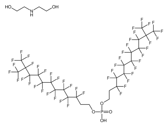 Picture of bis[3,3,4,4,5,5,6,6,7,7,8,8,9,9,10,10,11,12,12,12-icosafluoro-11-(trifluoromethyl)dodecyl] hydrogen phosphate,2-(2-hydroxyethylamino)ethanol