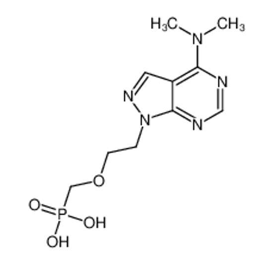 Picture of 2-[4-(dimethylamino)pyrazolo[3,4-d]pyrimidin-1-yl]ethoxymethylphosphonic acid