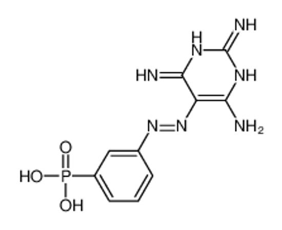 Picture of [3-[(2,4,6-triaminopyrimidin-5-yl)diazenyl]phenyl]phosphonic acid
