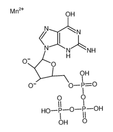 Picture of Manganese(2+) (2R,3R,4R,5R)-2-(2-amino-6-oxo-3,6-dihydro-9H-purin -9-yl)-5-{[(hydroxy{[hydroxy(phosphonooxy)phosphoryl]oxy}phosphor yl)oxy]methyl}tetrahydro-3,4-furandiolate (non-preferred name)