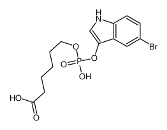 Picture of 6-[(5-bromo-1H-indol-3-yl)oxy-hydroxyphosphoryl]oxyhexanoic acid